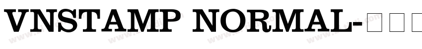 VnStamp Normal字体转换